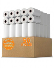 50 Rolls 2 1/4 x 50 Thermal Receipt Paper POS Credit Card Cash Register Paper...