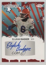 2025 SAGE Artistry Artistry Auto Red Elijhah Badger #ART-EB Auto 18d9