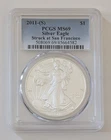 2011-(S) PCGS MS69 SILVER EAGLE STRUCK AT SAN FRANCISCO SKU 508069.69/45664582