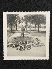 WW2 Military Soldier In France 1945 Man Antique Vintage Snapshot Photo