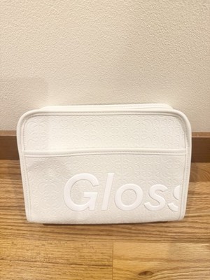 glossier beauty bag White Holiday
