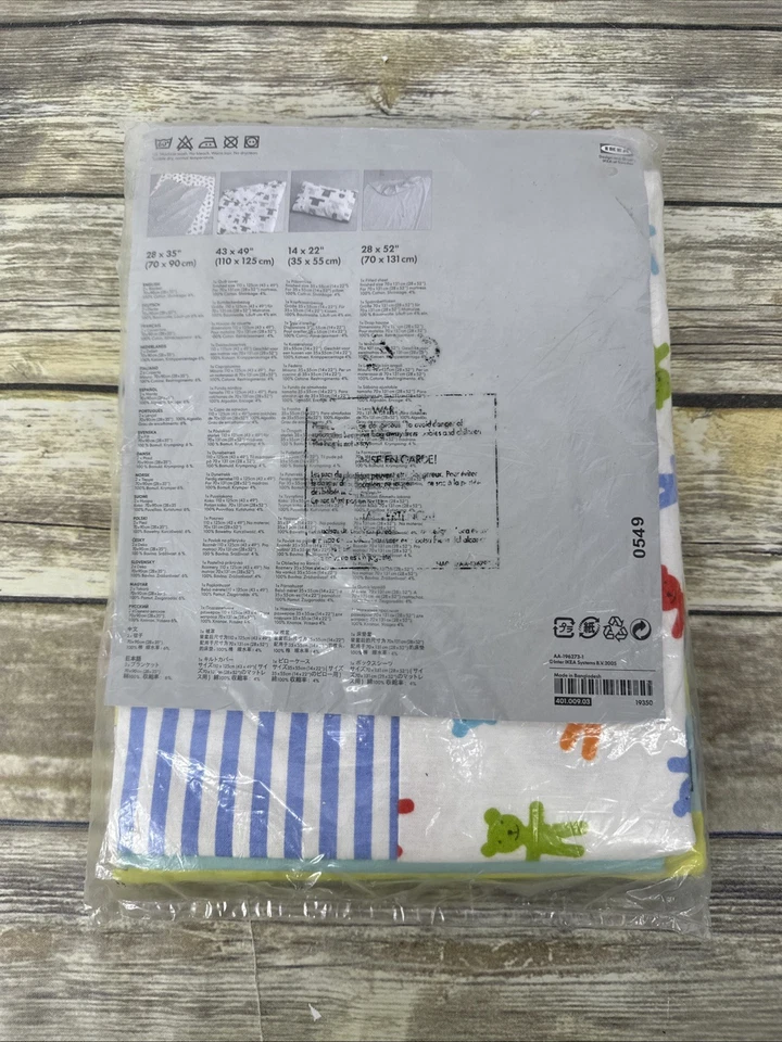 Juego de sábanas para cuna de 5 piezas IKEA NALLAR Design by Karin Manerstal 2005 DEADSTOCK DE COLECCIÓN Foto 4 de 4