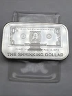 1973 Garden State Mint The Shrinking Dollar.999 Fine Bar Max Mintage 3000 Bars