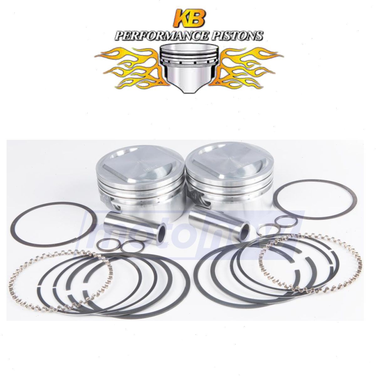 KB Cast Piston Set for 1999-2005 Harley Davidson FXD Dyna Super Glide - st