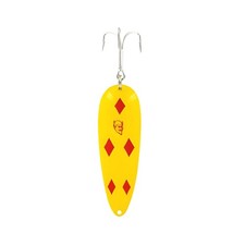 Dardevle Lil Devle Brass Back Fishing Spoon 1/8oz Five of Diamonds Red/Yel 1317