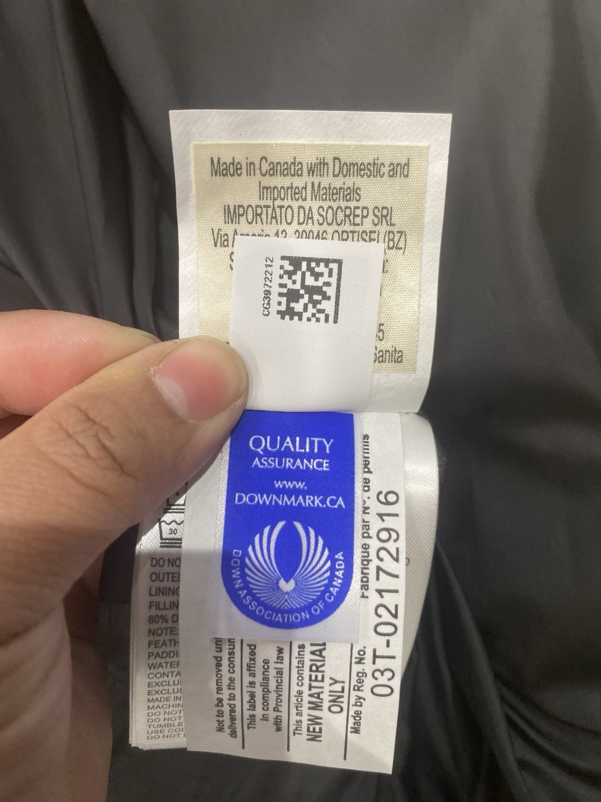 Canada Goose Cabri Down Hoody Jacket Size Small 2208M Blue Northern Night NWT thumbnail 12