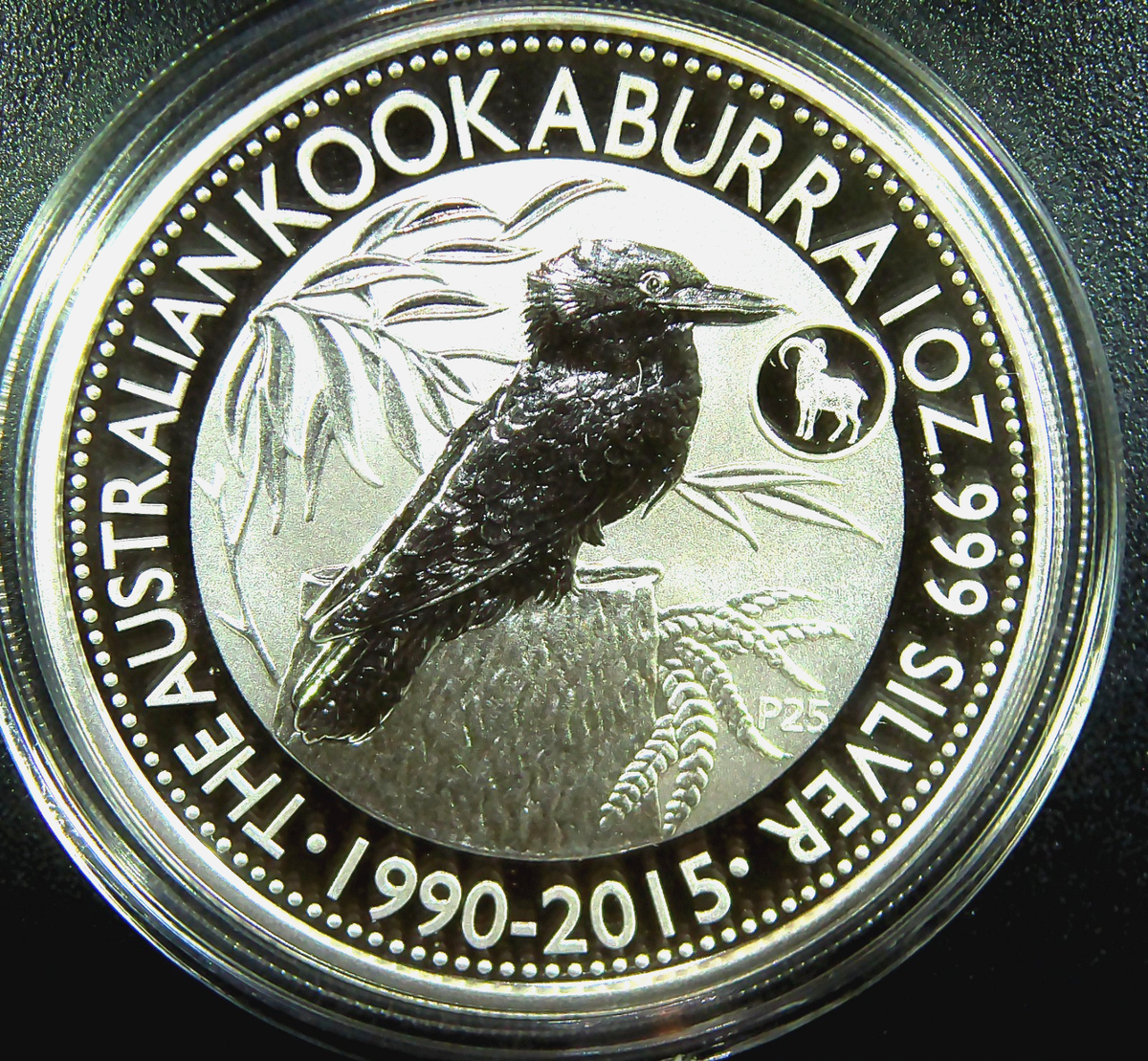 2015 ** Australia 1 oz Silver ** Kookaburra ** BU Lunar ** (Goat
