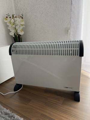 Clatronic Konvektor Heizung KH 3077 N Weiß, 3 Heizstufen 750/1250/2000 W
