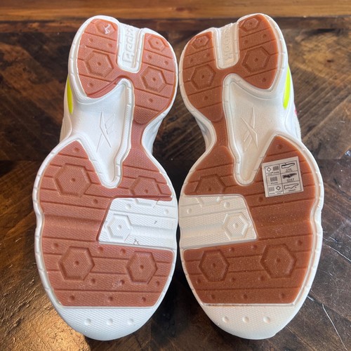Reebok Girls Royal Turbo Impuls 2 Sneakers White Pink Neon Size 3 Shoes NEW - Picture 11 of 12
