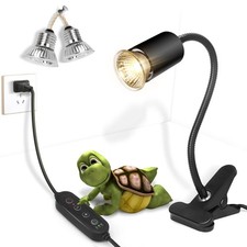 Timed Reptile Heat Lamp Clamp Adjustable UVA/UVB Basking Light 360 Rotatable