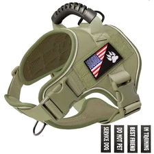 Tactical Dog Harness,No Pull Military Pet Harness for Medium Large Dogs, Adju...