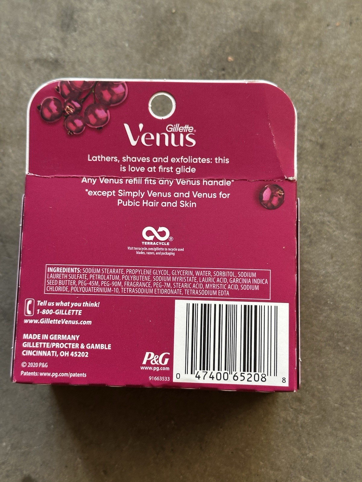 Gillette Venus & Olay Razor Blade Refills, Women's, Sugarberry Scent, 8 Count
