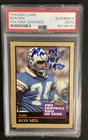 Ron Mix Signed 1995 Enor #101 Football Card HOF Chargers Autograph PSA/DNA