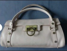 Ri2K Women's Over Shoulder Handbag Hook And Loop Off White Dust Cover