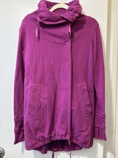 Lululemon Gratitude Snap Front Wrap Jacket Asymmetrical Zinfandel Purple Size 4