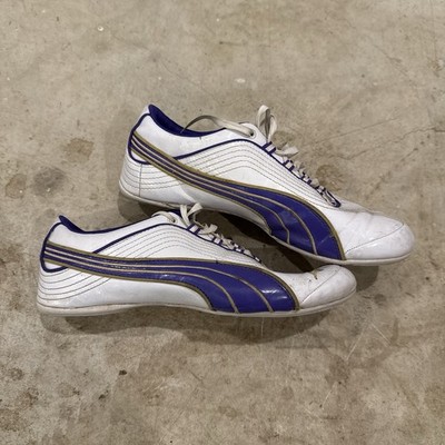 Vintage Puma Speed Cat womens racing shoes Purple White Size