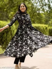 Readymade Salwar Kameez Kurta Pant Dupatta Set Indian Kurtis For Woman