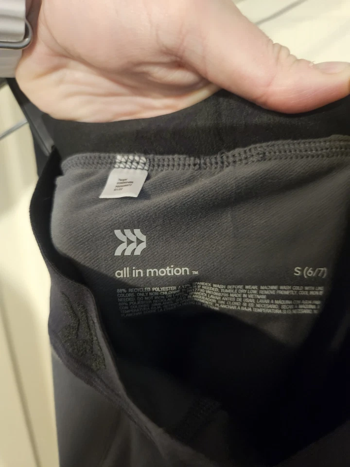 ALL IN MOTION YOUTH COLD WEATHER FITTED TIGHT: GRAY: NEW WITH TAGS: SIZE S (6/7) - Image 2 of 4