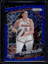 2025 Panini WNBA Prizm #112 Stefanie Dolson Blue Velocity