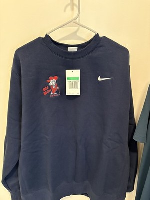 Retro Ole Miss Rebels Colonel Reb Nike Sweatshirt New With Tag XL