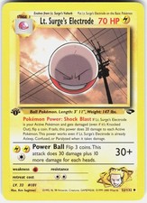 Lt. Surge's Electrode 52/132 Gym Challenge Pokemon 1st Edition NM 01-03-48 on eBay