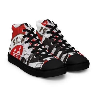 FC St Pauli Hamburg Men s High Top Canvas Shoes - NEW