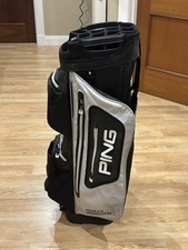 Ping Pioneer Monsoon Waterproof Golf Cart Bag - 14 Way Dividers - Black/White