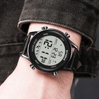 Ultra-Thin Large Dial Sports Digital Watch Waterproof Luminous Mens Womens Watch — photo 1