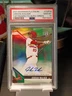 2023 JORDAN WALKER BOWMAN PLATINUM AUTOGRAPH GREEN REFRACTOR RC/99 PSA 10 POP 1