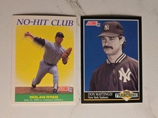 Nolan Ryan Don Mattingly 1991 Score 701 856 Vintage MLB Card Lot HOF Set