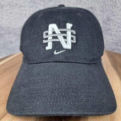 Vintage Nike Sportswear Hat Cap Strap Back Black Athletics Sport Just Do It