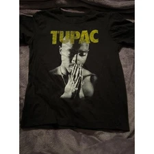 2Pac Graphic T Shirt Kids Size 4T Black Short Sleeve Tupac Shakur