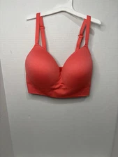 All In Motion Women's Medium Support Longline Sports Bra Light Red Size XL