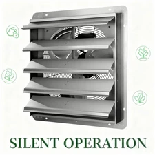 20“Wall Mounted Shutter Exhaust Fan 3368CFM 1200RPM for Attic, Garage，Greenhouse