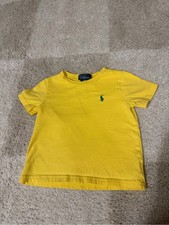 Polo Ralph Lauren Baby 18M Yellow Green Pony Logo Short Sleeve T-Shirt