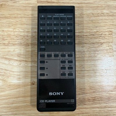 Genuine SONY RM-D450 Black Remote Control Audio Japan JP F/S - Untested