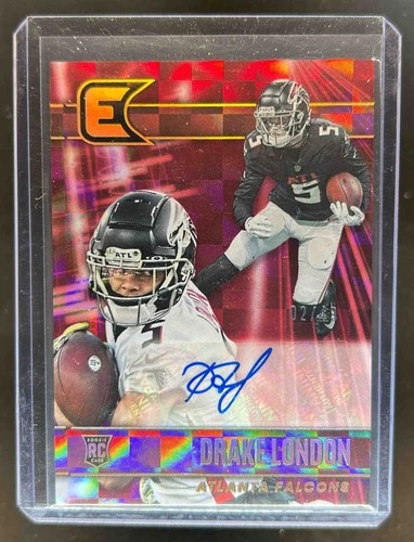 2022 Chronicles Drake London Essentials Auto RC Red #2/49 Falcons