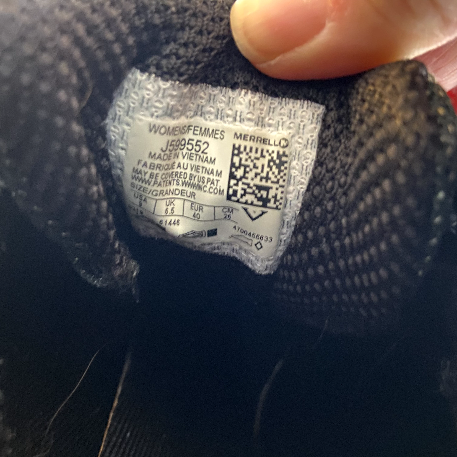 Scarpe da trekking da donna blu Merrell Siren Edge Q2 taglia 9 J599552 stringate