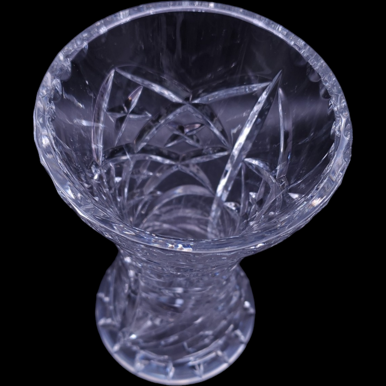 Violetta Hand Cut 24 Lead Crystal Heavy Weight Hand Cut Vase eBay