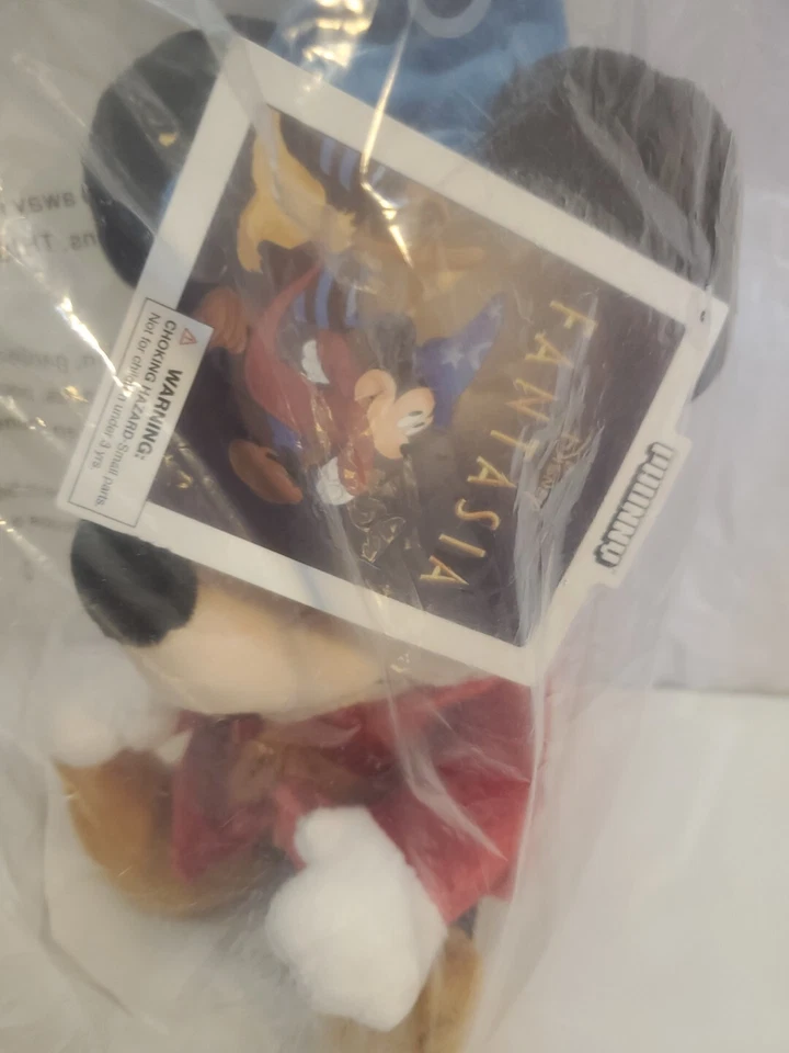 Mickey Mouse FANTASIA Sorcerer DISNEY 8" PHUNNY KIDROBOT Plush w/ TAGS - Image 3 of 4