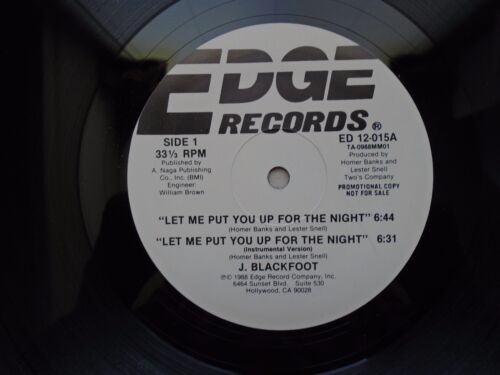 J. Blackfoot - Let Me Put You Up For The Night / Bad Weather (Soul/R&B, 12") - Afbeelding 1 van 1