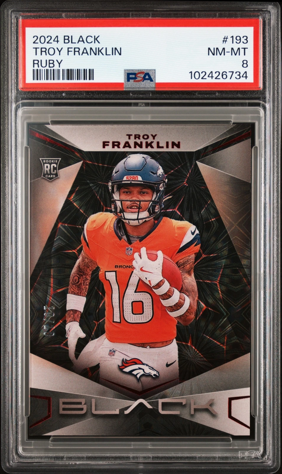 Troy Franklin Panini Black #193 Ruby