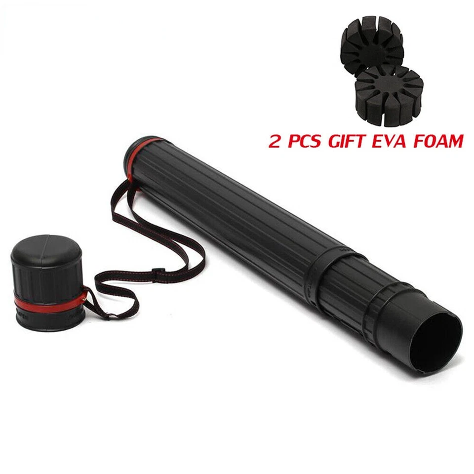 Adjustable Arrow Quiver Foam Rack Shoulder Tube Archery Case Back Quiver Hunting - Image 3 of 4