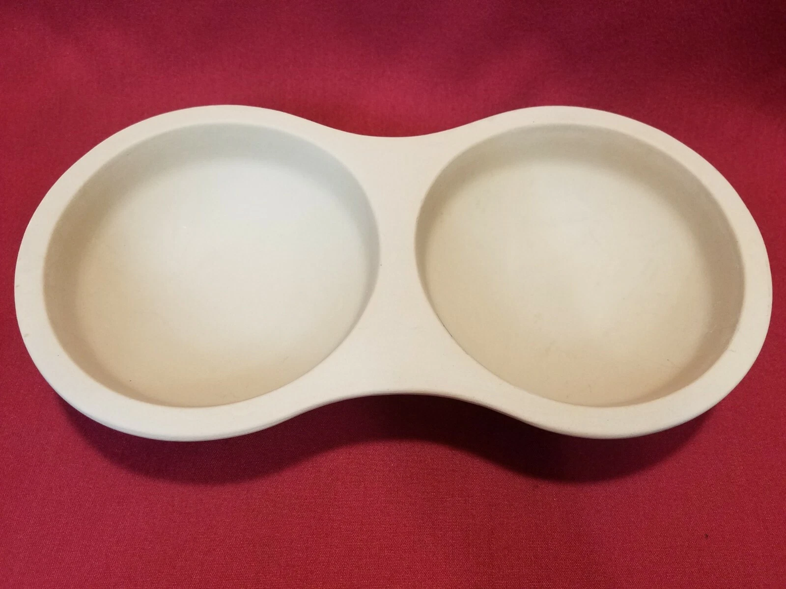 Pampered Chef Microwave Egg Cooker 1372 Double Stoneware Baker NEW