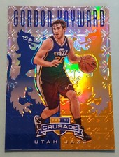 2012-13 Panini Crusade GORDON HAYWARD #294 Blue & Gold Prizm Utah Jazz