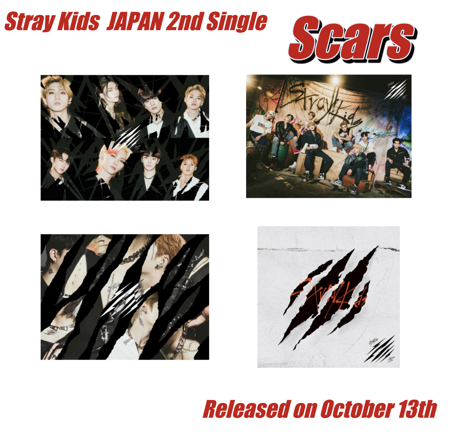 STRAY KIDS in Life Standard Ver. (A Type+B Type Set) IN生 Repackage Album 2  CDs+2 Photobooks+4 Photocards+2 Postcards+(Extra 4 Photocards + 1