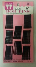 Vintage Bobby Pins Soft Tip  Regular Size Pins  2 inch Unique old Items 