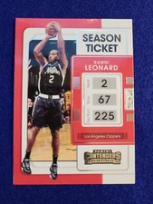 2021-22 Panini Contenders Game Ticket Anniversary Edition Kawhi Leonard Los