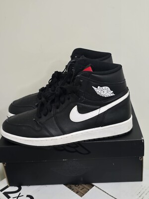 Nike Air Jordan 1 Retro OG Prm High Yin Yang Size 10 555088-011 Black White 2016