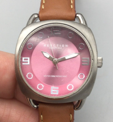 Reaction Kenneth Cole Watch Women 30mm Pink Dial Brown  display picture 1